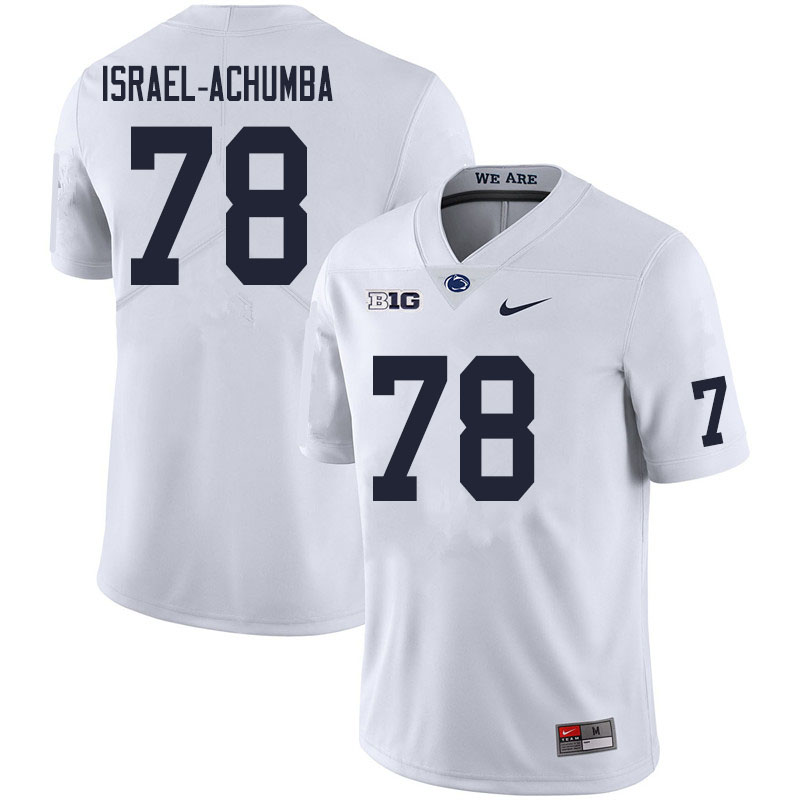Men #78 Golden Israel-Achumba Penn State Nittany Lions College Football Jerseys Sale-White - Click Image to Close